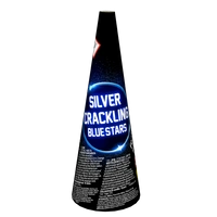 Silver Crackling Blue Stars JF90  F2  20/1