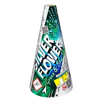 Silver Flower + Green & Blue Stars JF93  F2  40/1